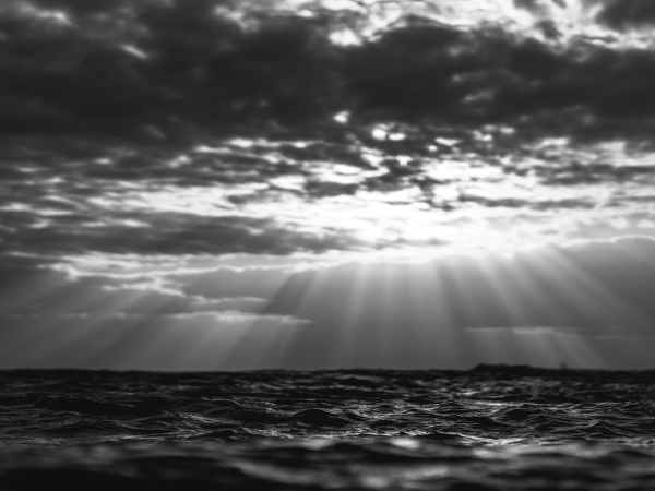 scenic view of sunset sky over sea